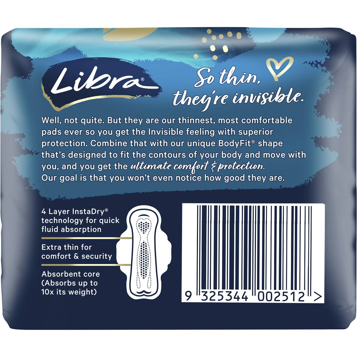Libra Invisible Regular Pads With Wings 14 Pack Woolworths