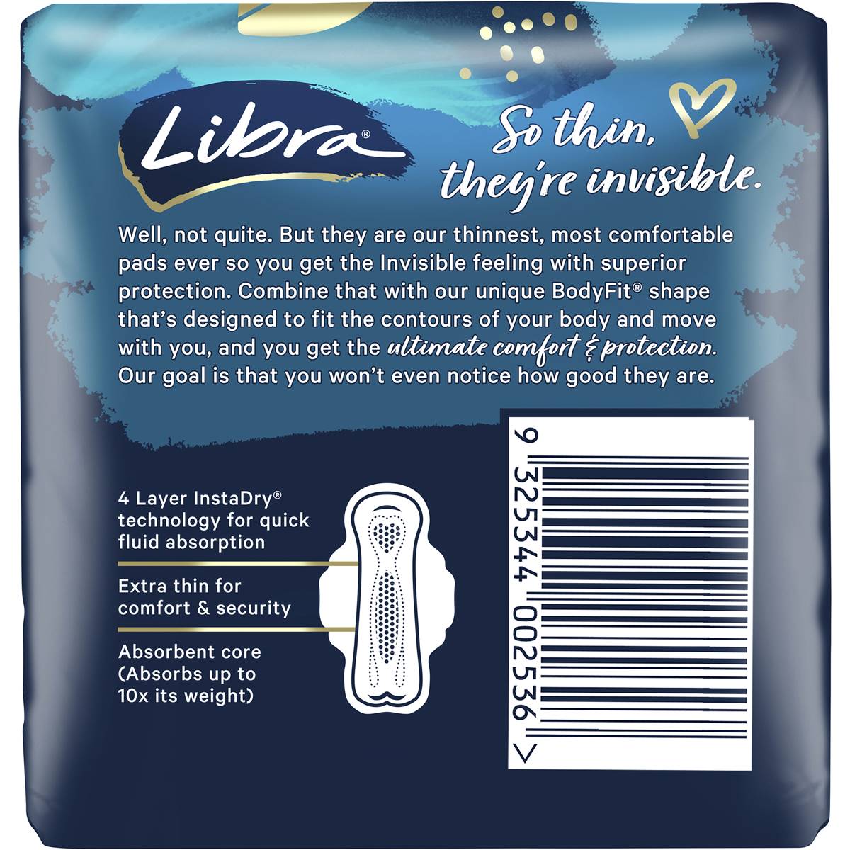 Libra Invisible Super Pads With Wings 12 Pack Woolworths