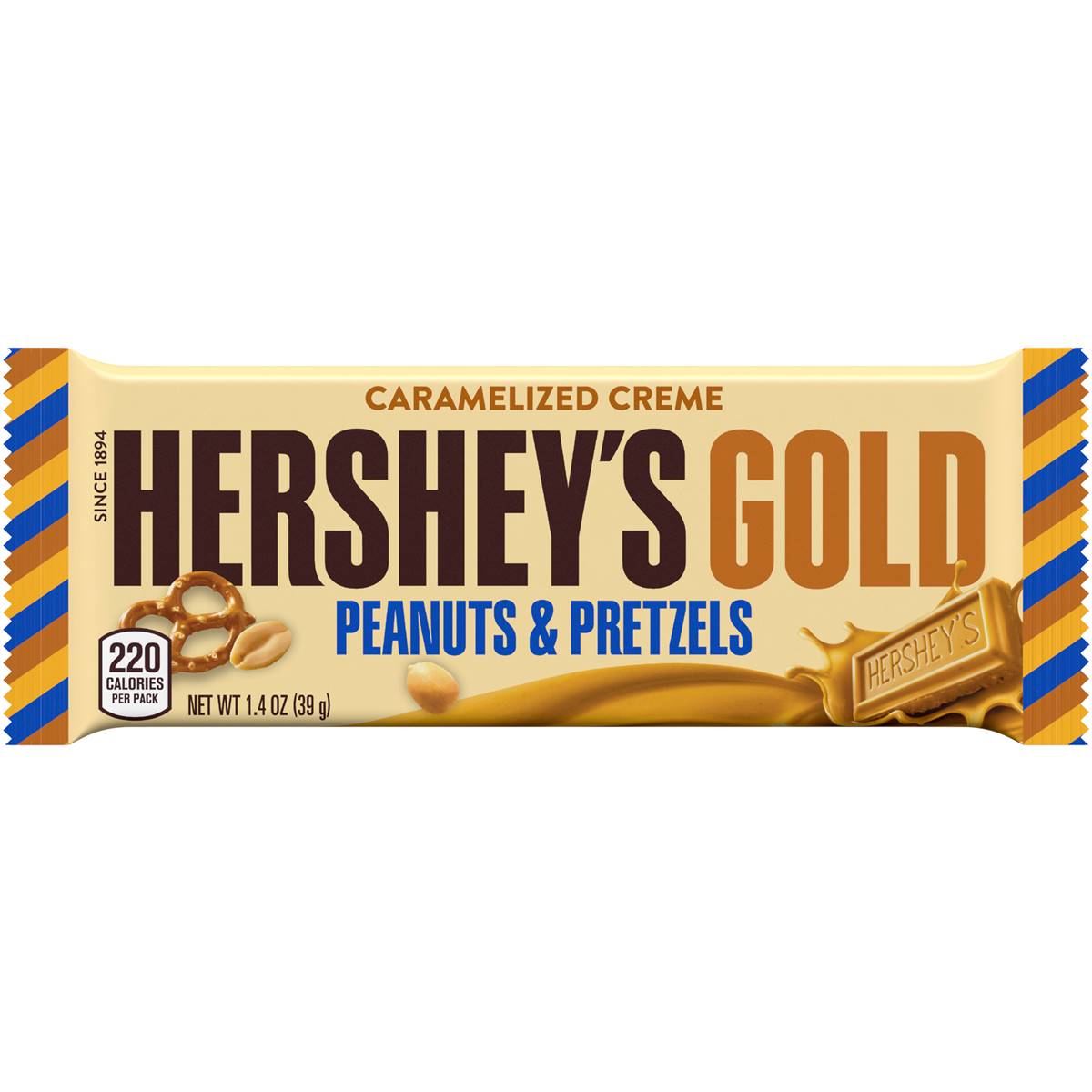 Hershey Gold Peanut & Pretzels Bar