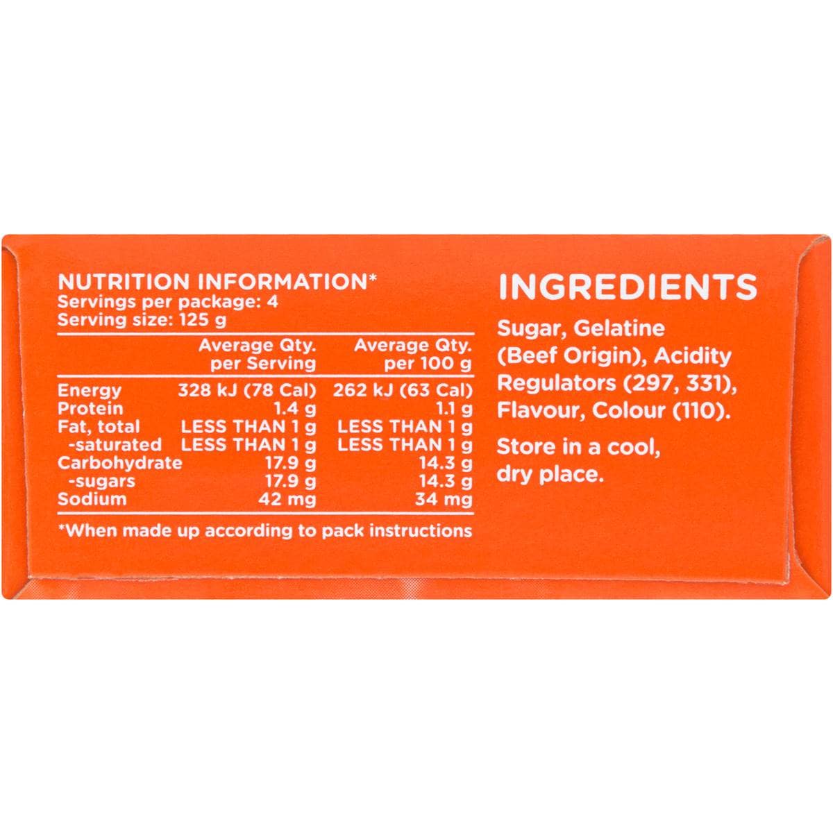 Aeroplane Original Orange Flavoured Jelly 85g Woolworths