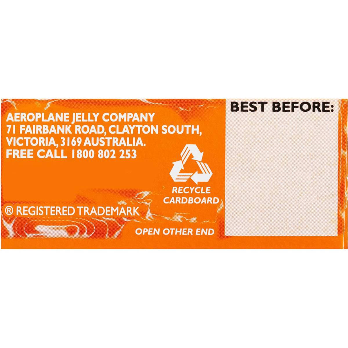 Aeroplane Jelly Original Orange 85g Woolworths