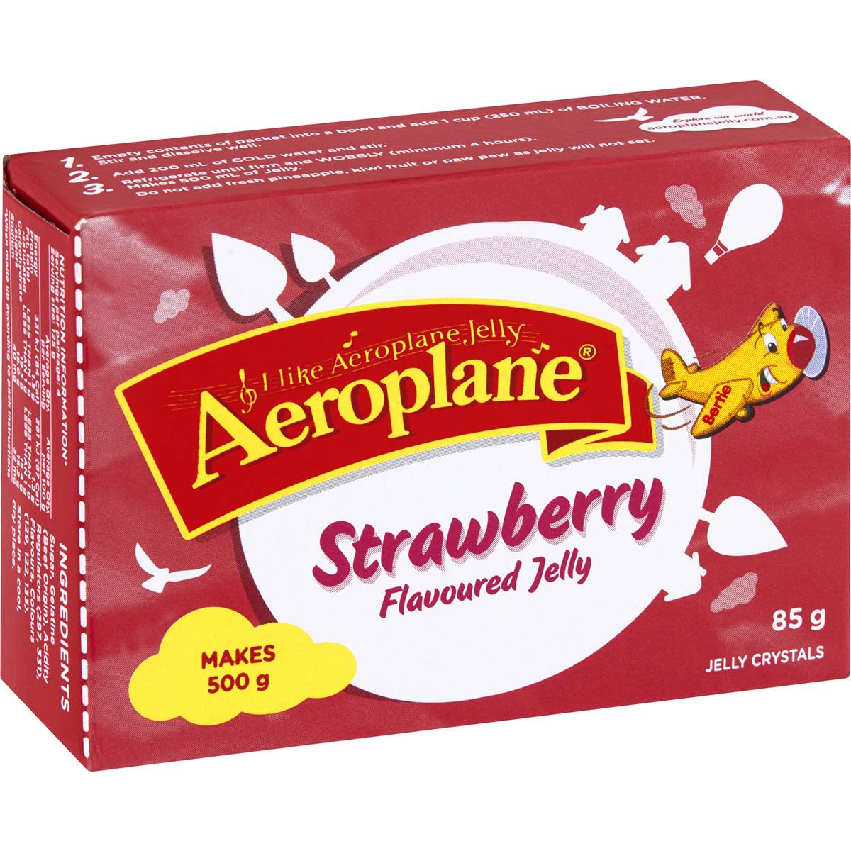Aeroplane Original Strawberry Flavoured Jelly 85g Woolworths