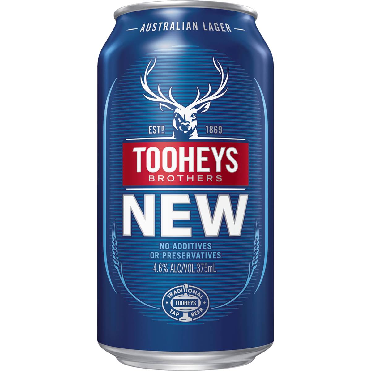 Tooheys New Lager Cans 30x375ml case Woolworths