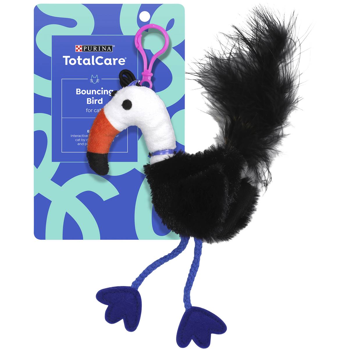 Total Care Bouncing Bird Cat Toy Assorted Each Woolworths