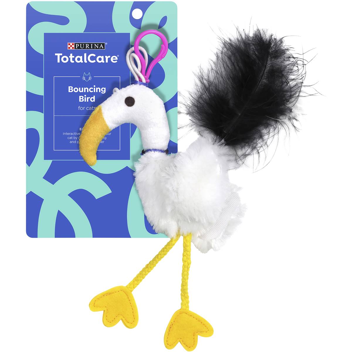 Total Care Bouncing Bird Cat Toy Assorted Each Woolworths