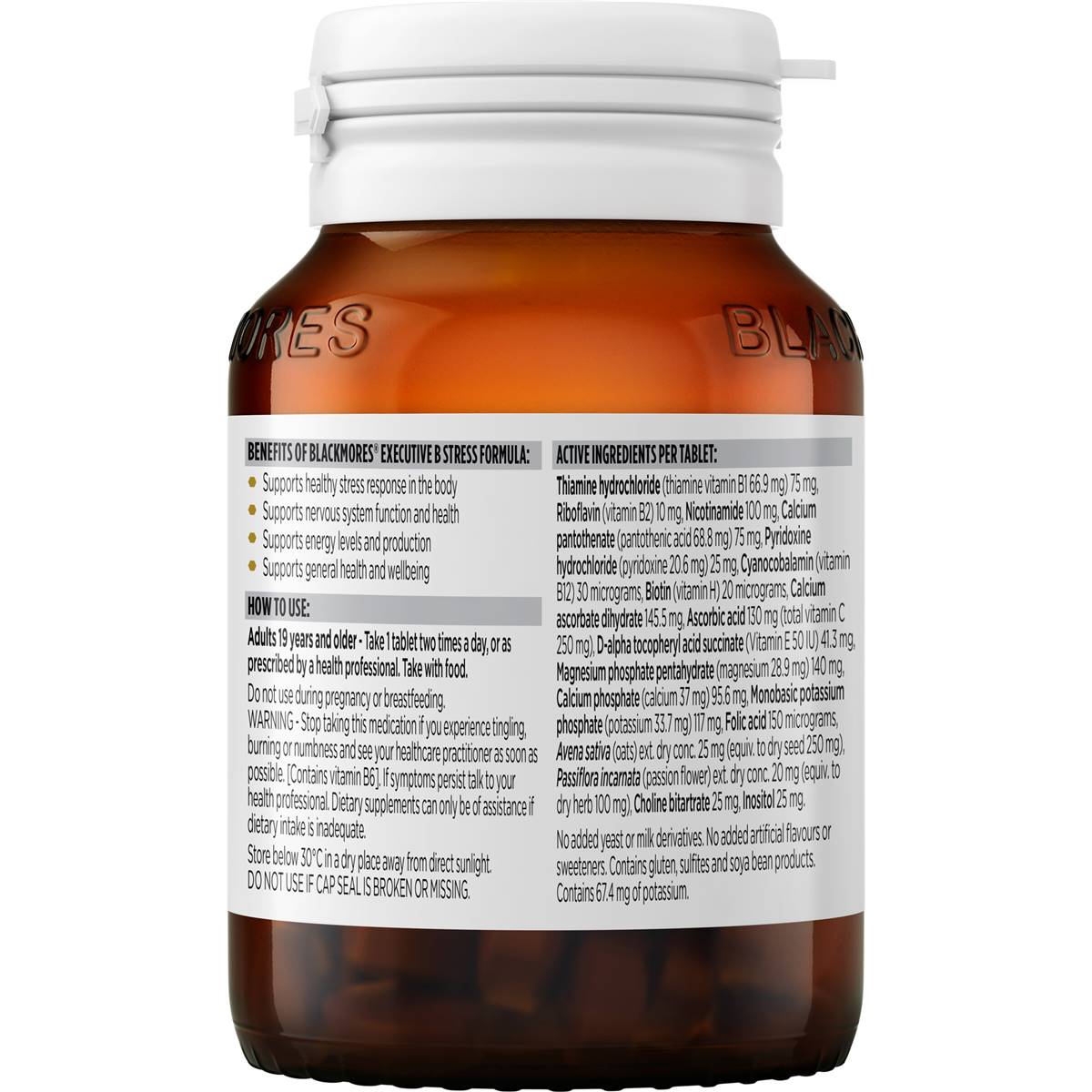 Blackmores Executive B Stress Formula 62 Tablets | Woolworths