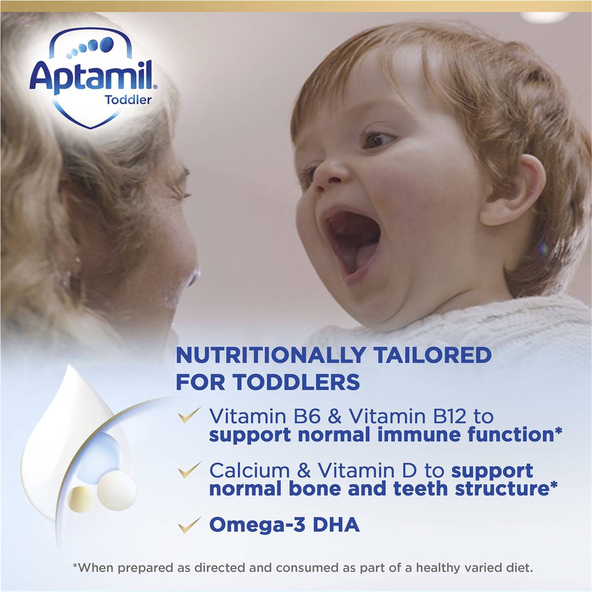 Aptamil Gold+ 3 Toddler Milk Formula Sachets From 1+ Year 38.0g X4 Pack