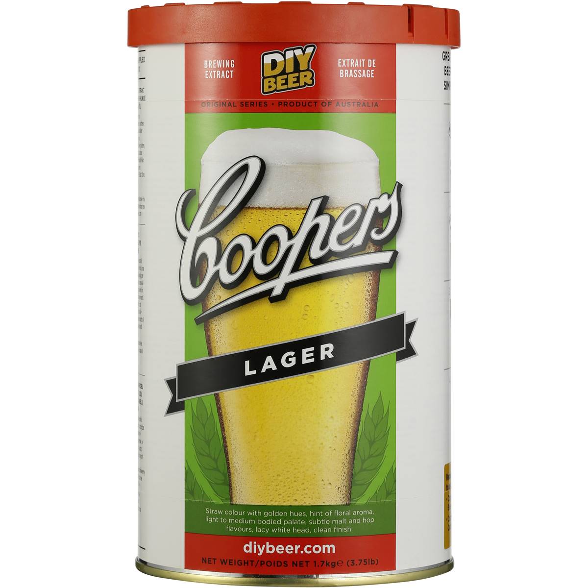 Coopers Home Brew Lager 1.7kg Woolworths