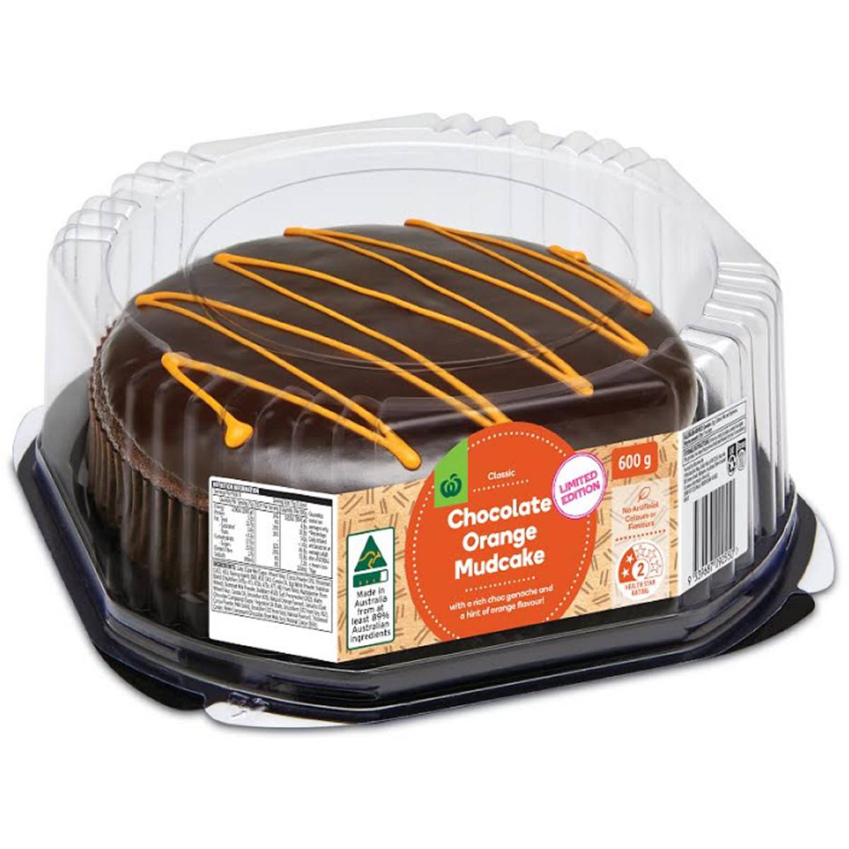 Woolworths Chocolate Orange Mud Cake 600g Woolworths