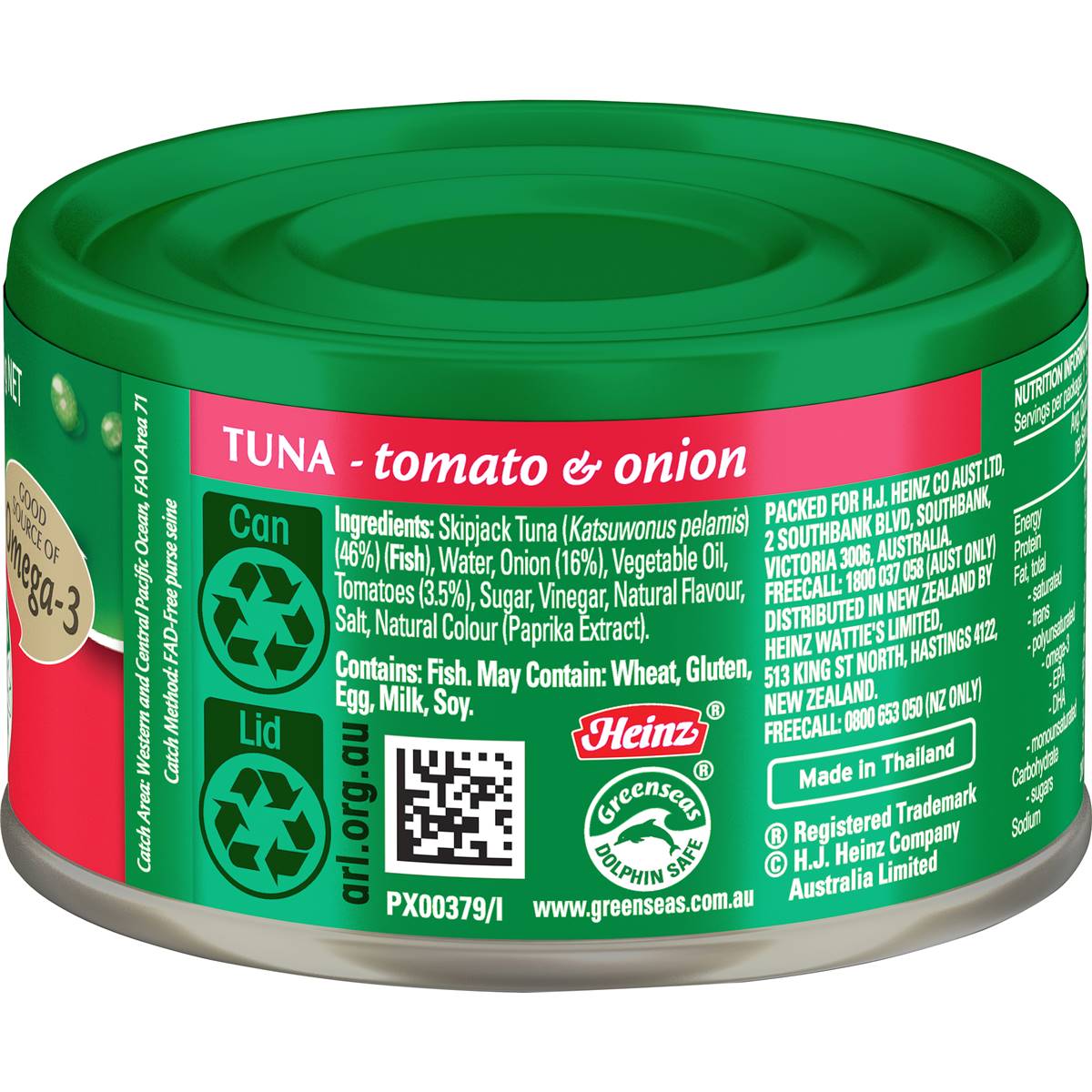 Greenseas Tuna Tomato & Onion 95g Woolworths