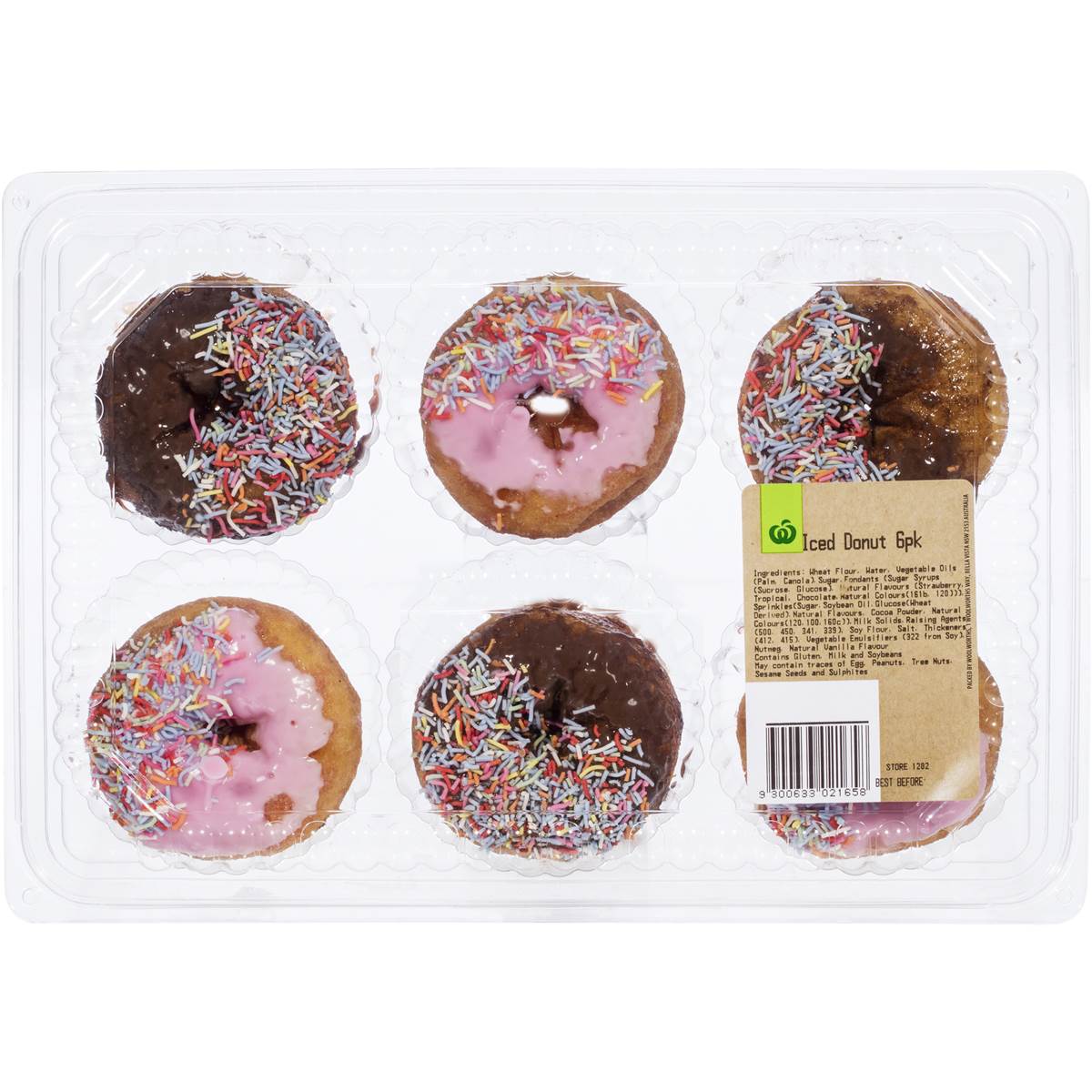 Woolworths Iced Donuts 6pk Woolworths