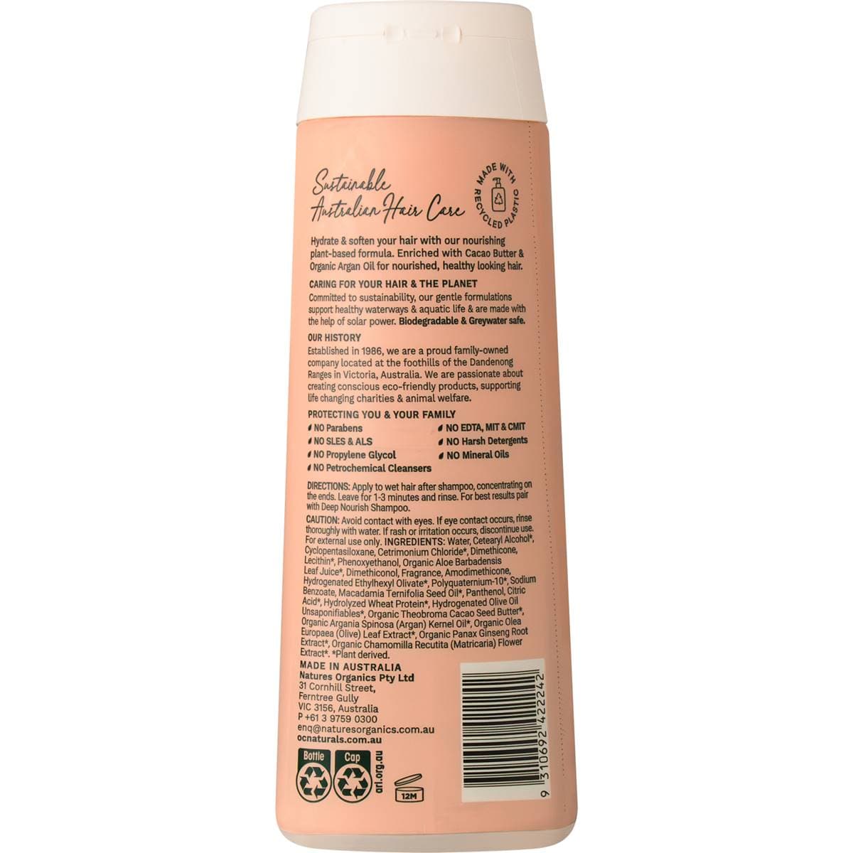 Organic Care Conditioner Dry Moist 400ml Woolworths