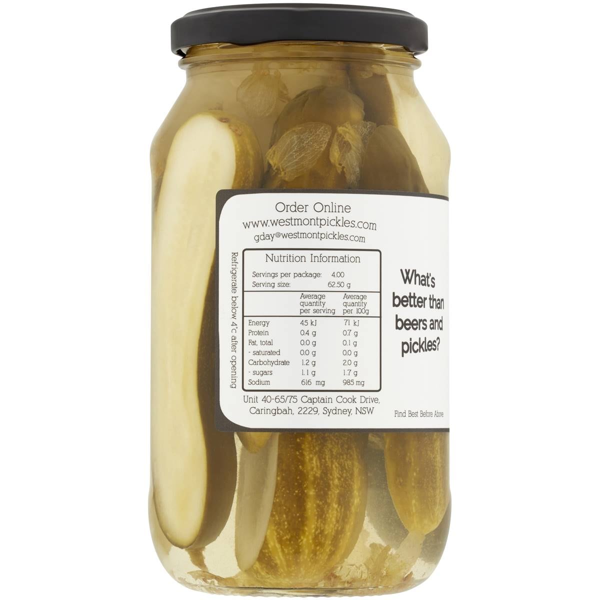 Westmont Pickles Beer Pickle 500g Woolworths