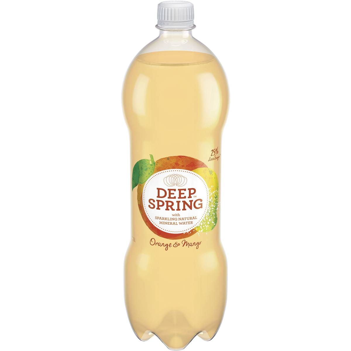 Deep Spring Orange & Mango Mineral Water 1.25l Woolworths