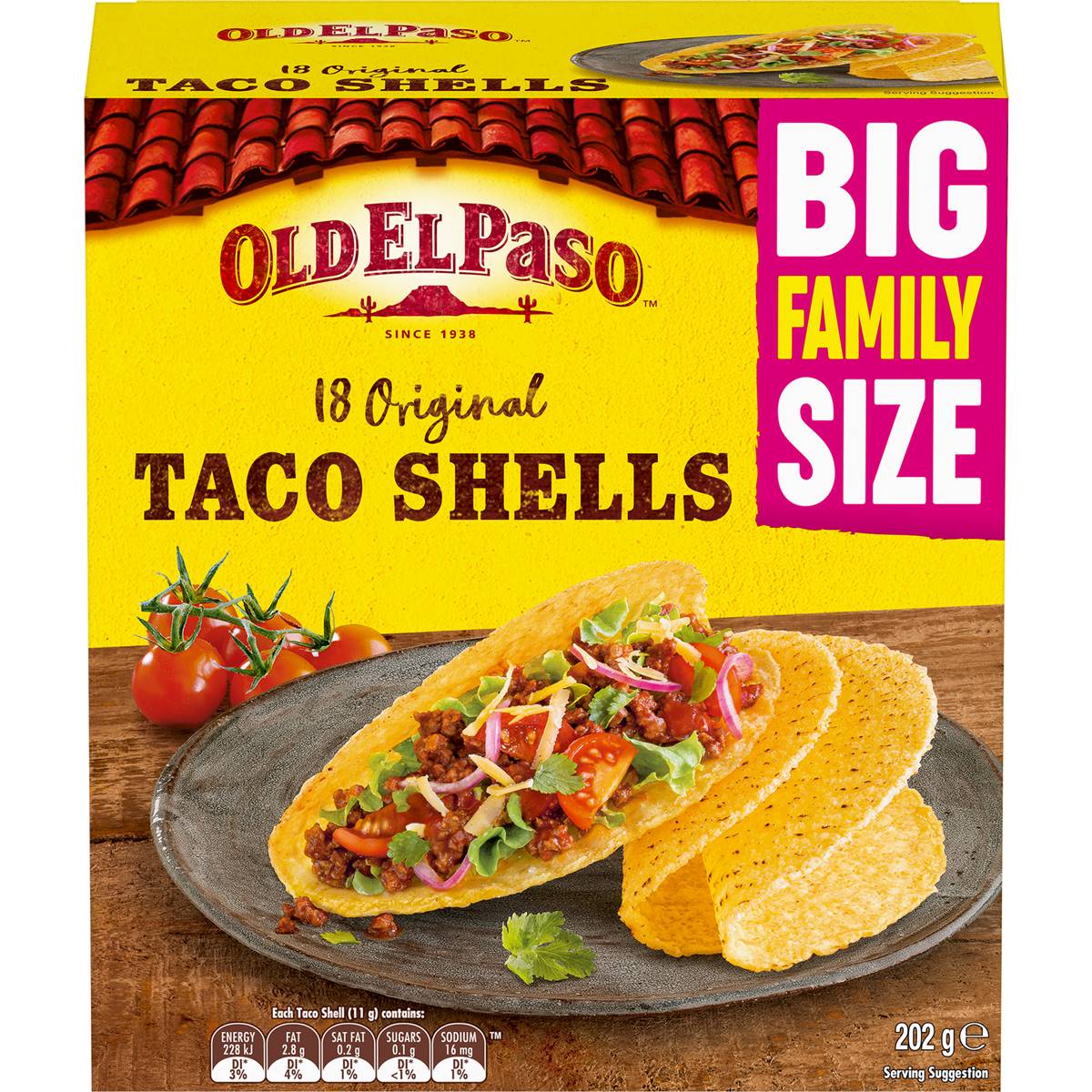 Old El Paso Family Taco Shell 202g | Woolworths