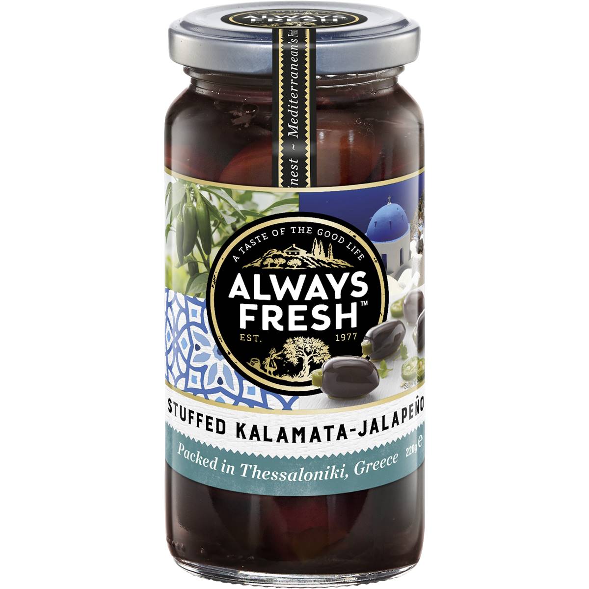 Always Fresh Kalamata Olives Jalapeno Stuffed