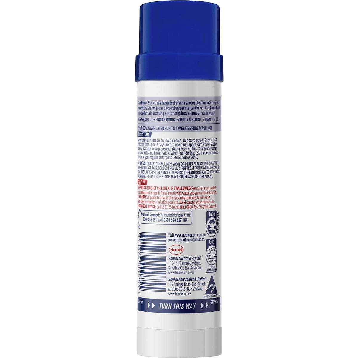 Sard Stain Remover Stick Each Woolworths