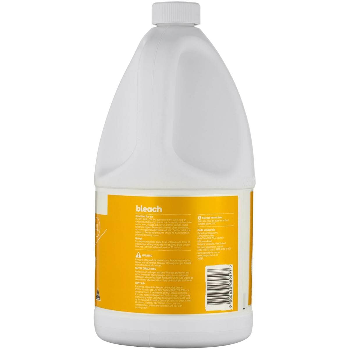 Essentials Bleach Lemon 2l Woolworths