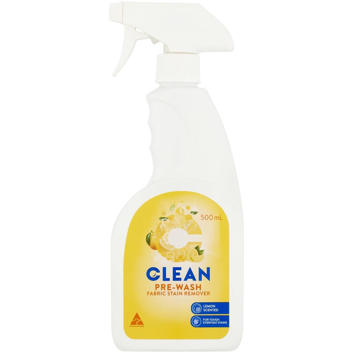 Essentials Clean Pre Wash Fabric Stain Remover Lemon Scented 500ml
