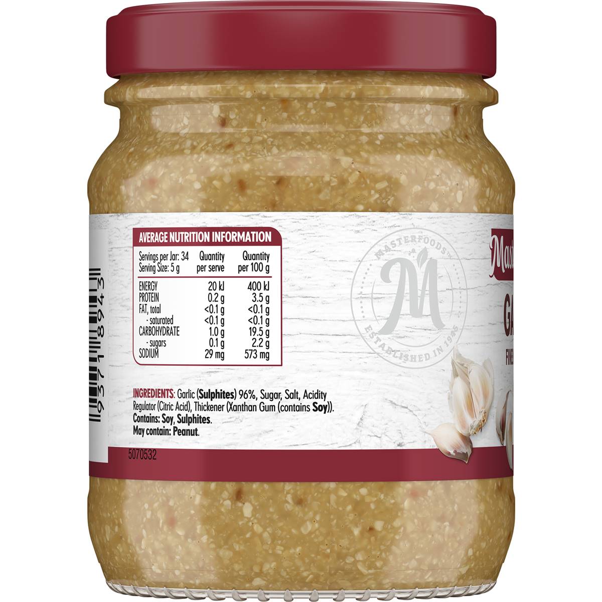Masterfoods Finely Crushed Garlic 170g Woolworths