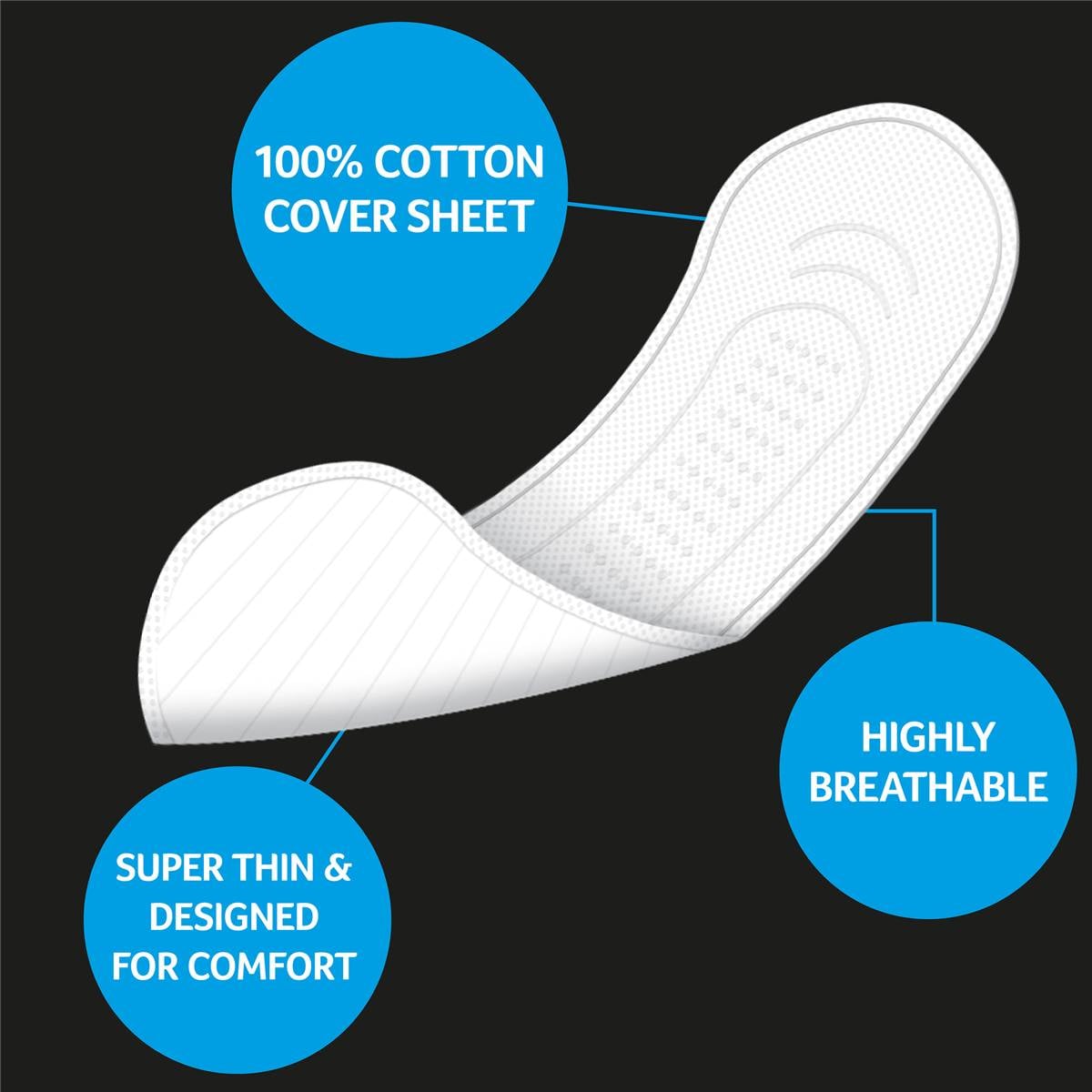 U By Kotex Cotton Liners Cotton Liners 26 Pack Woolworths