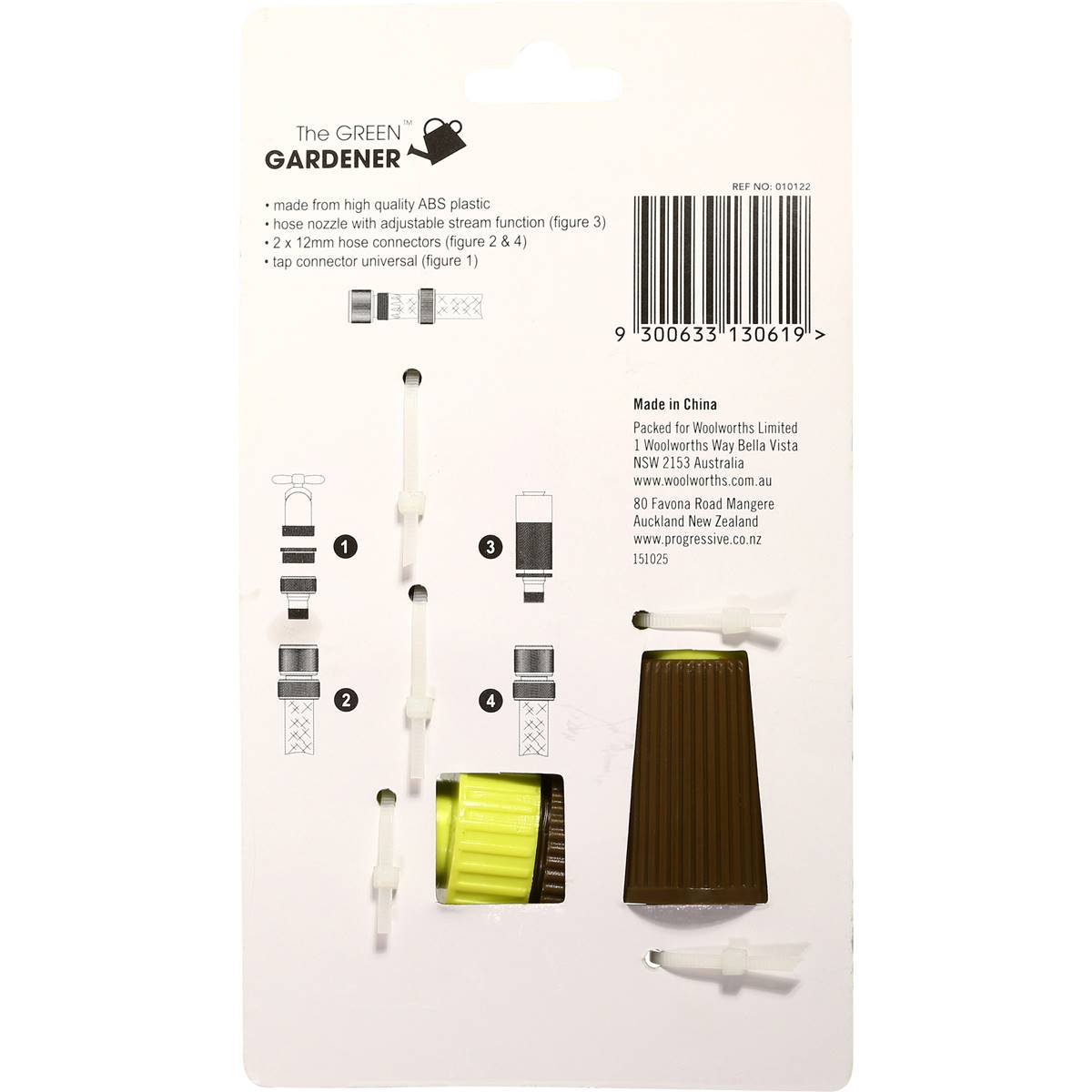 Green Gardener Garden Hose Fitting Plastic 4 Pack Woolworths