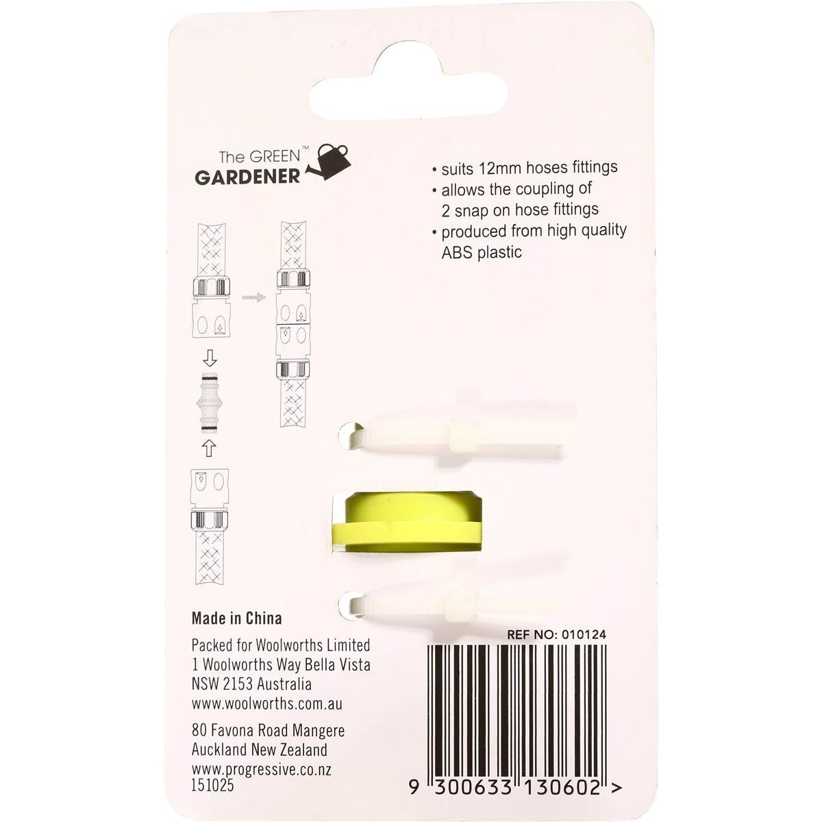 Green Gardener Garden Hose Coupling Each Woolworths