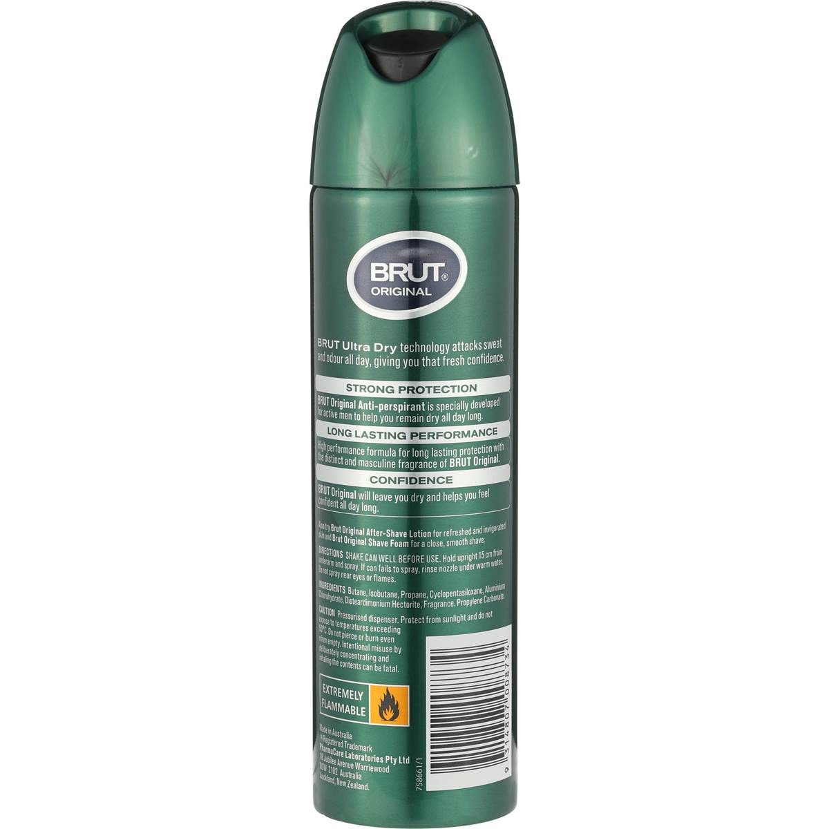 Brut Deodorant Aerosol Anti Perspirant Ultra Dry 150g Woolworths