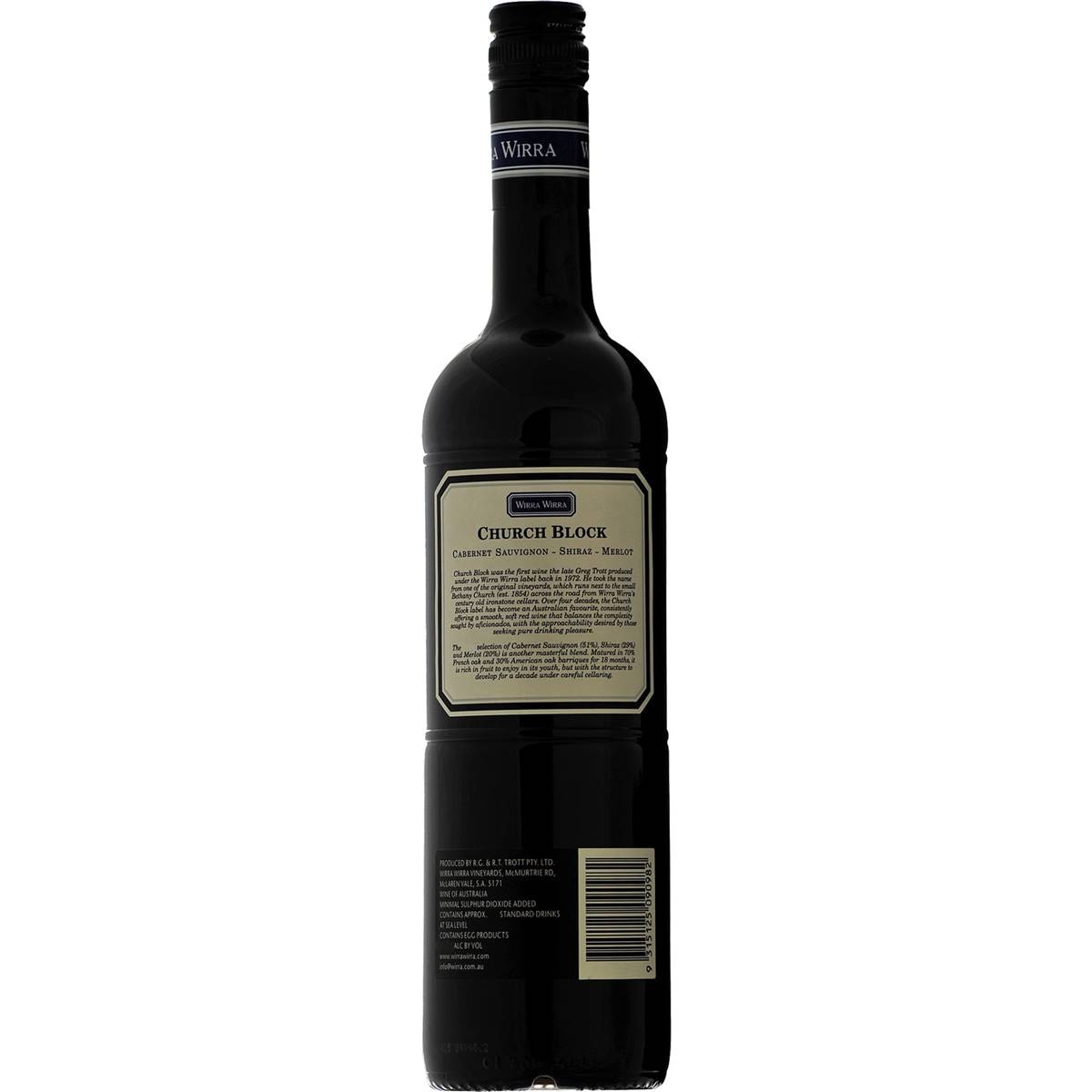 Wirra Wirra Church Block Cabernet Shiraz Merlot 750ml | Woolworths