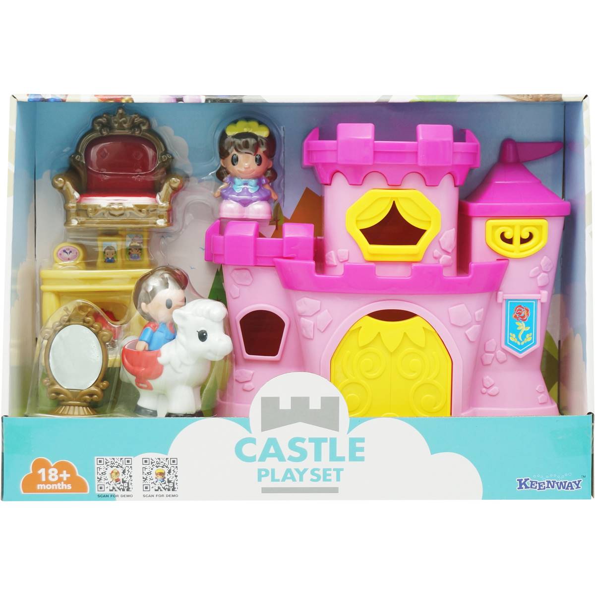 Keenway Castle Playset Assorted Princess/ Knight Each Woolworths