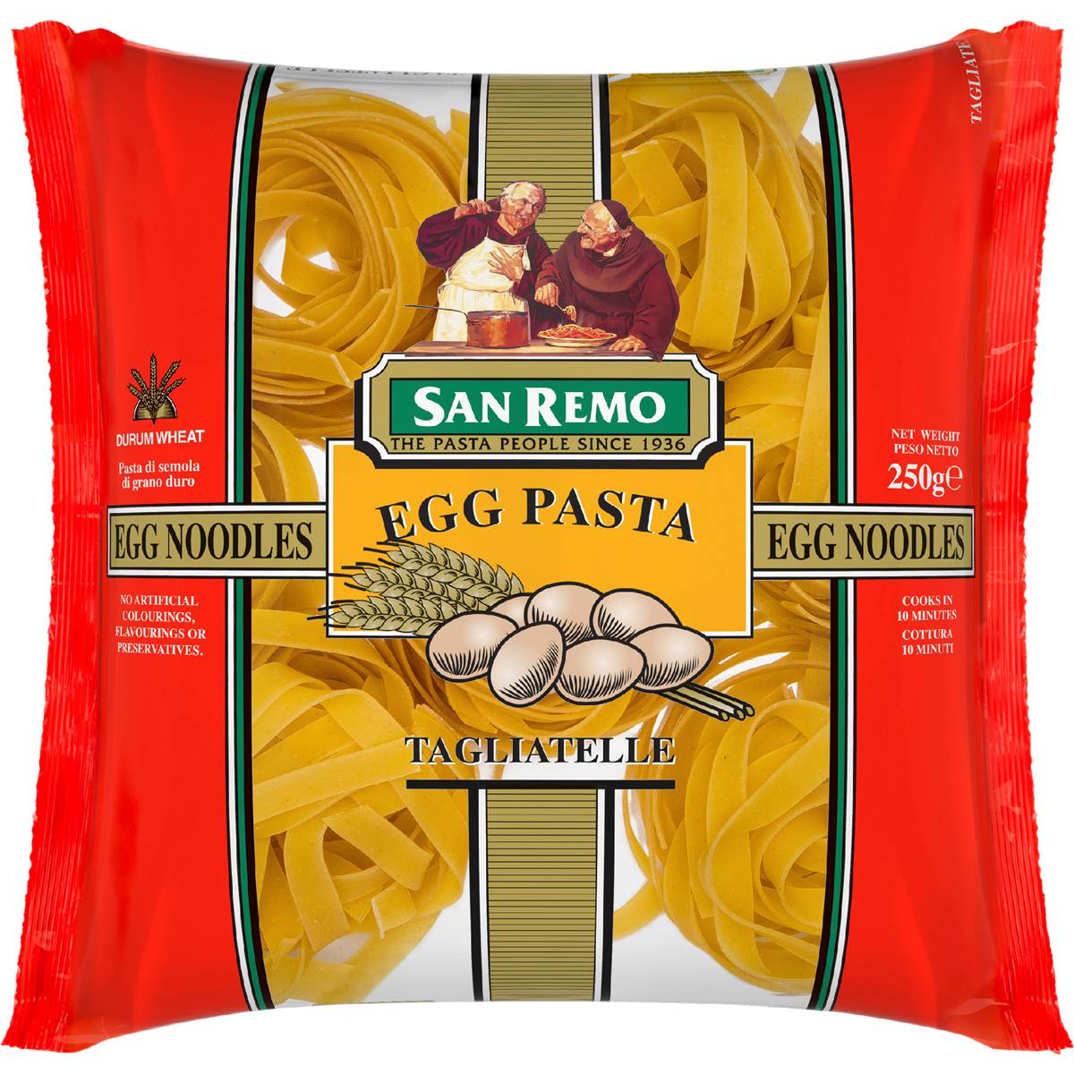 San Remo Tagliatelle Egg Noodle Pasta 250g Woolworths
