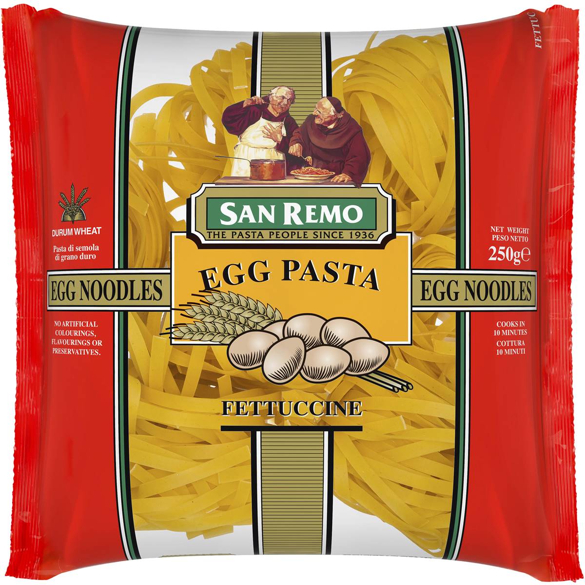 San Remo Fettuccine Egg Noodle Pasta 250g Woolworths