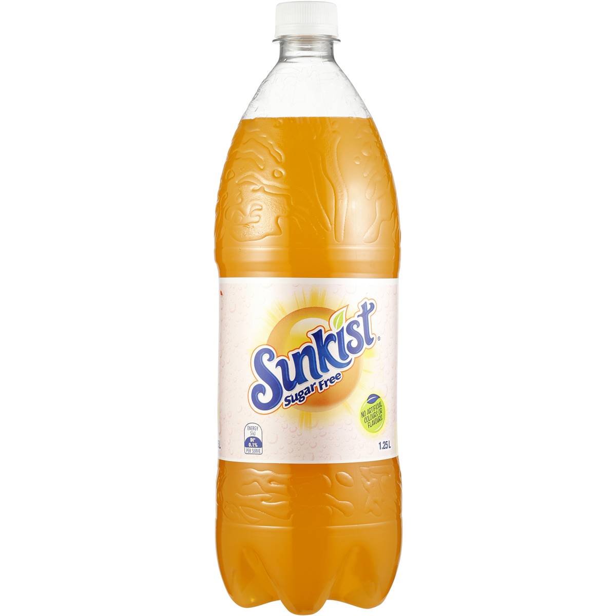 Sunkist Sugar Free Orange Soft Drink Bottle 1.25l | Woolworths