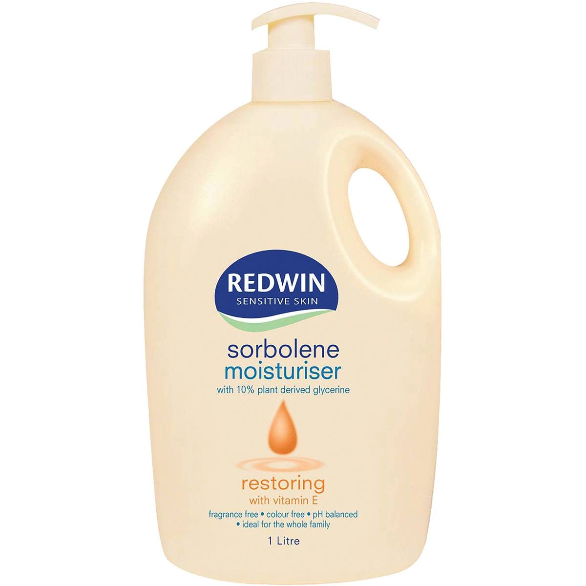 Redwin Sorbolene Body Moisturiser With Vitamin E 1l Woolworths