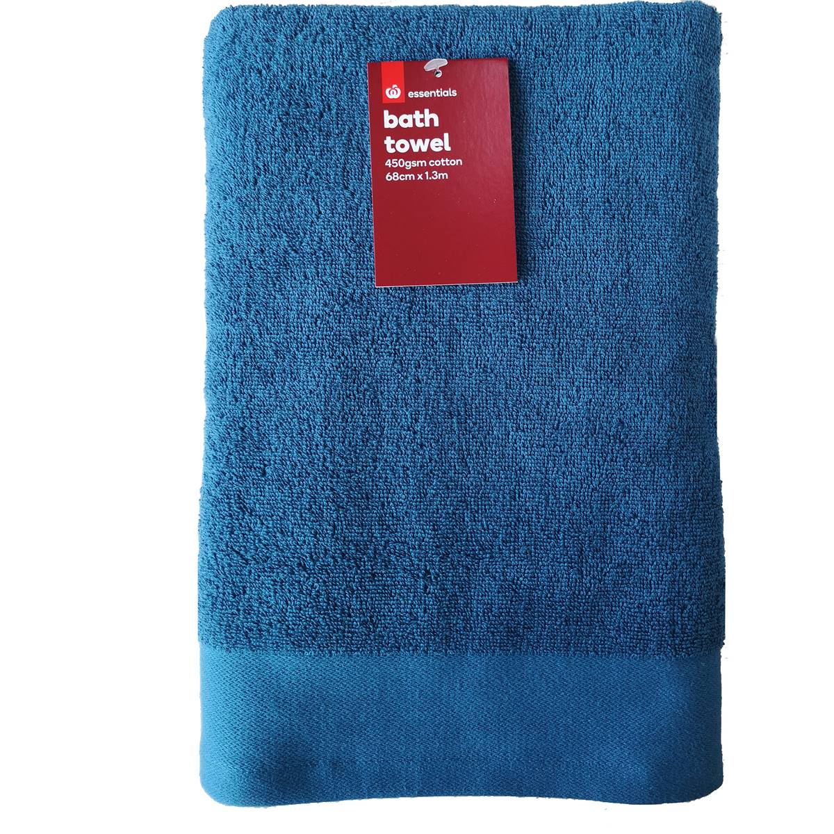 Essentials Bath Towel 450gsm Cw3 Each Woolworths