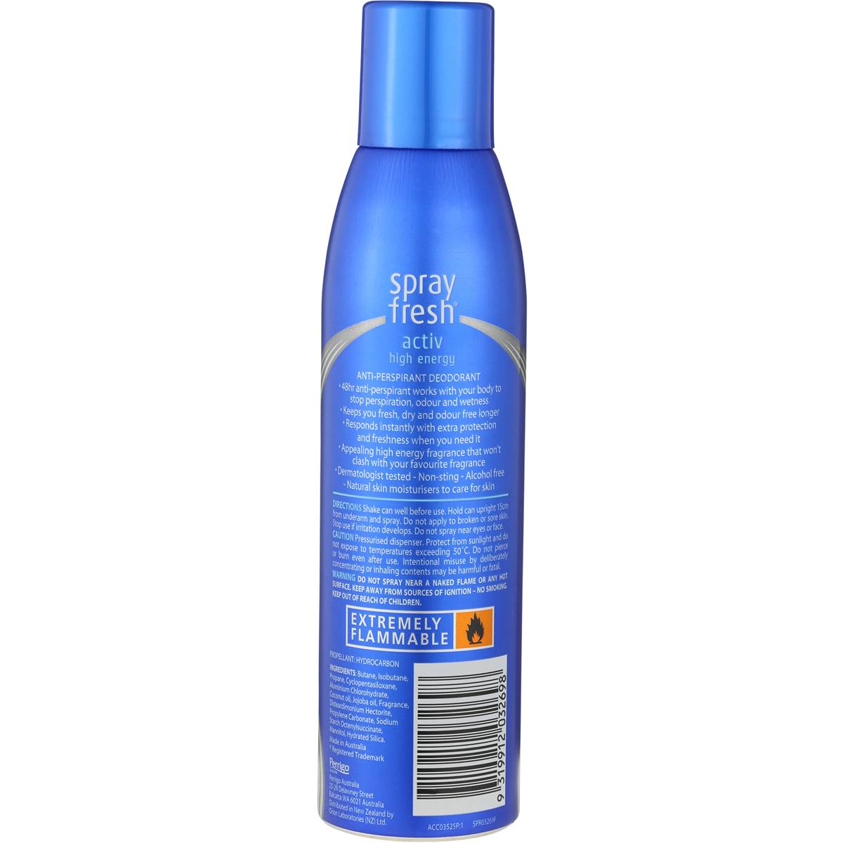 Spray Fresh Deodorant Aerosol Activ 150g Woolworths