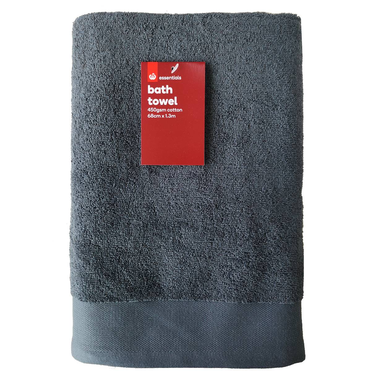 Essentials Bath Towel 450gsm Cw2 Each Woolworths
