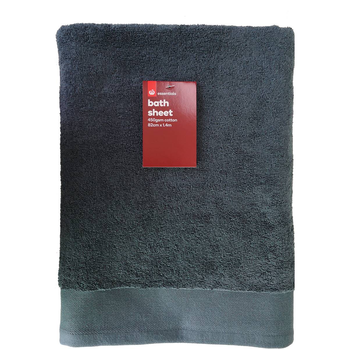 Essentials Bath Sheet 450gsm Cw2 Each Woolworths