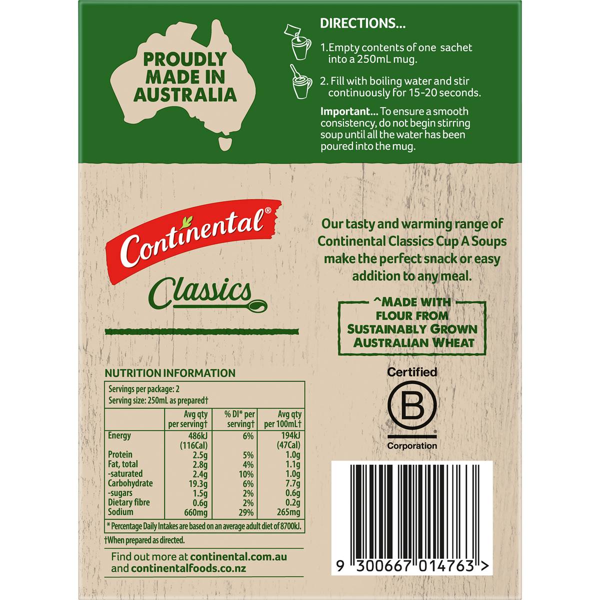 Continental Cup A Soup Mild Chicken Curry With Lots Of Noodles 2 Pack 