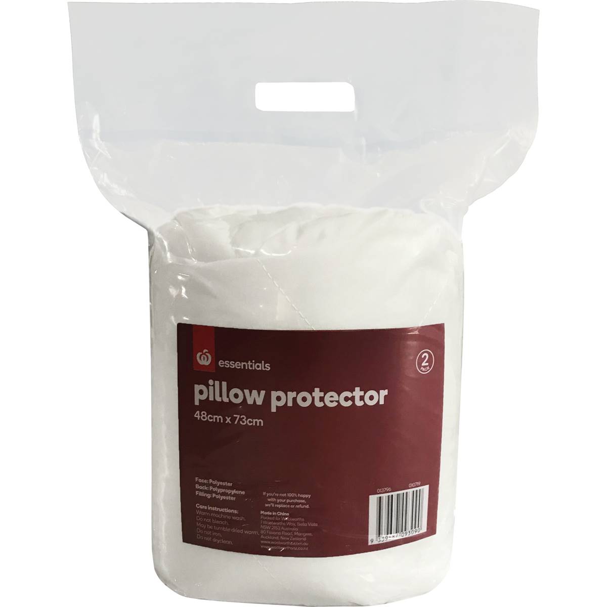 Essentials Pillow Protector 2 Pack Woolworths