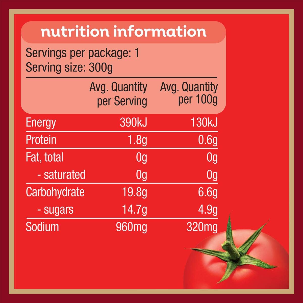 Heinz Big Red Tomato Soup For One 300g Woolworths