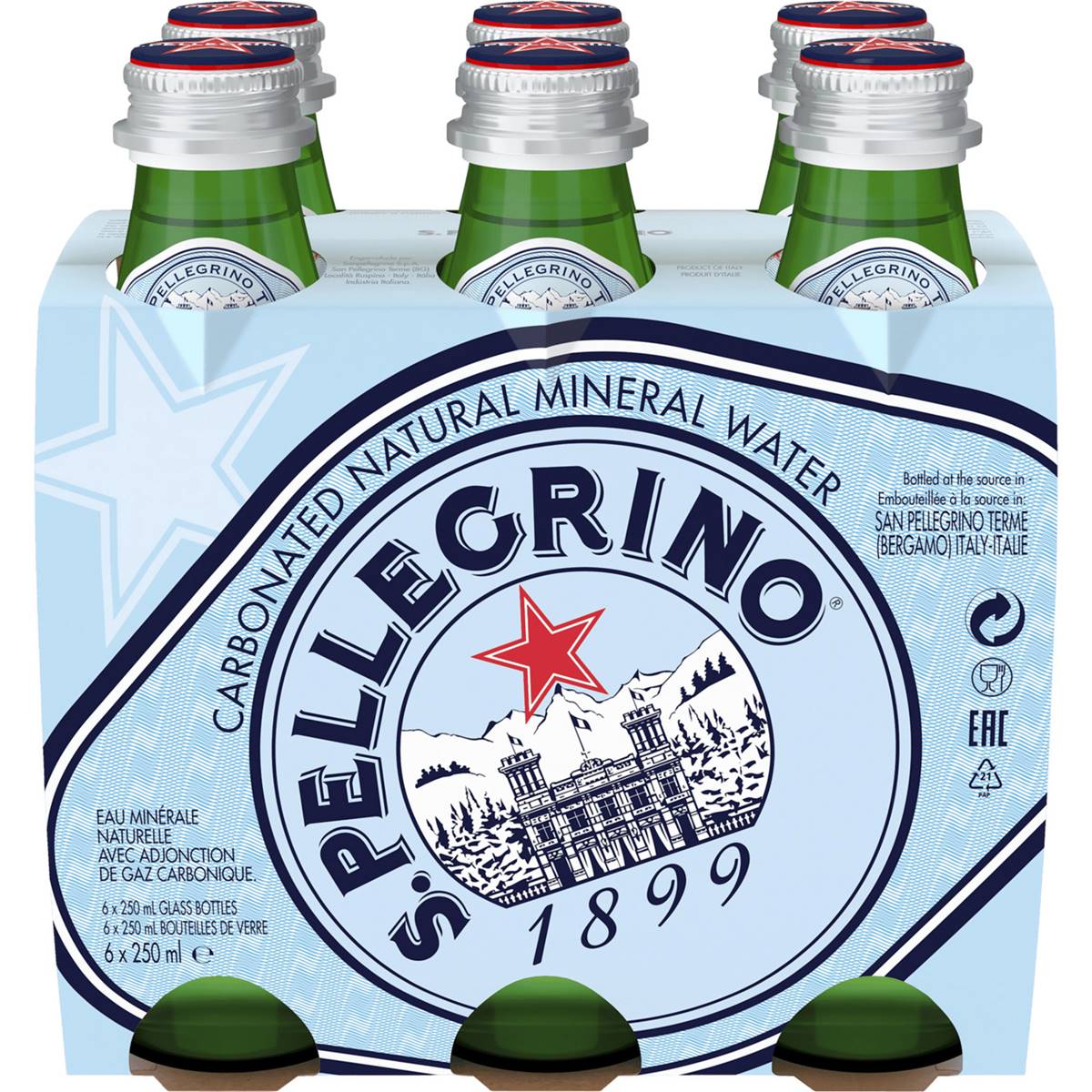 Calories in Sanpellegrino Natural Mineral Water Calorie Counter Australia