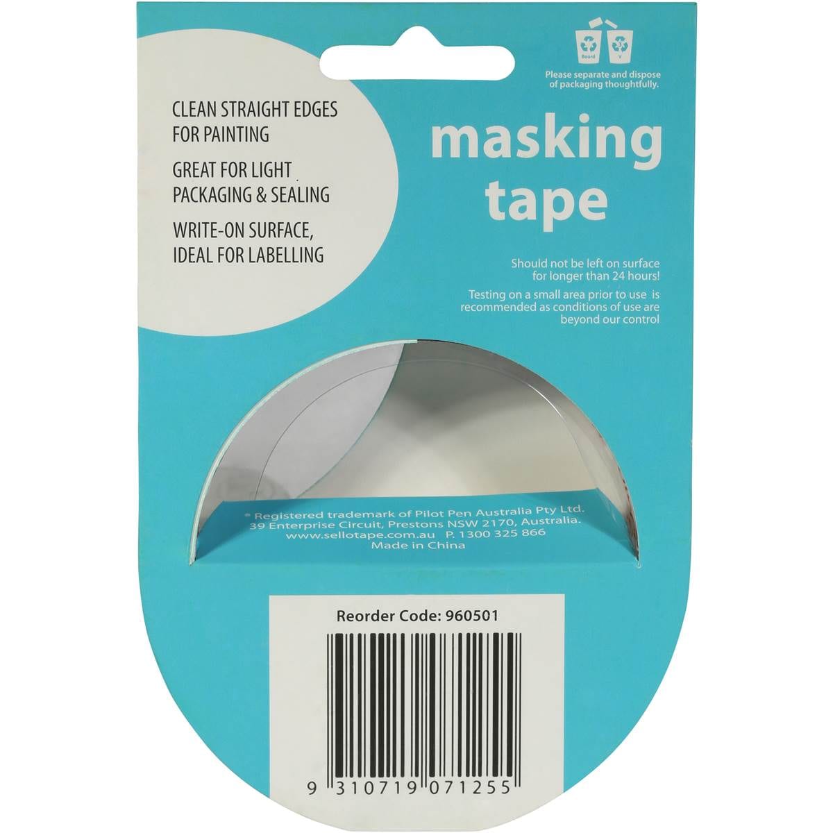 Sellotape Masking Tape 24mm X 18m Each Woolworths