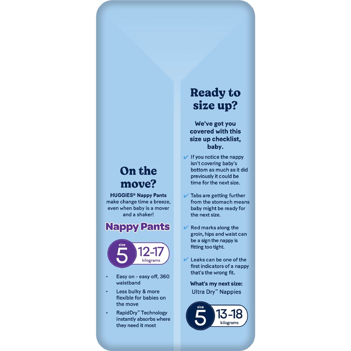 Huggies Ultra Dry Nappies Boys Size 4 (1015kg) 36 Pack Woolworths