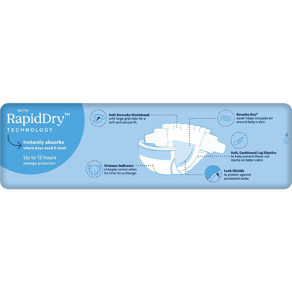 Huggies Ultra Dry Nappies Boys Size 4 (1015kg) 36 Pack Woolworths