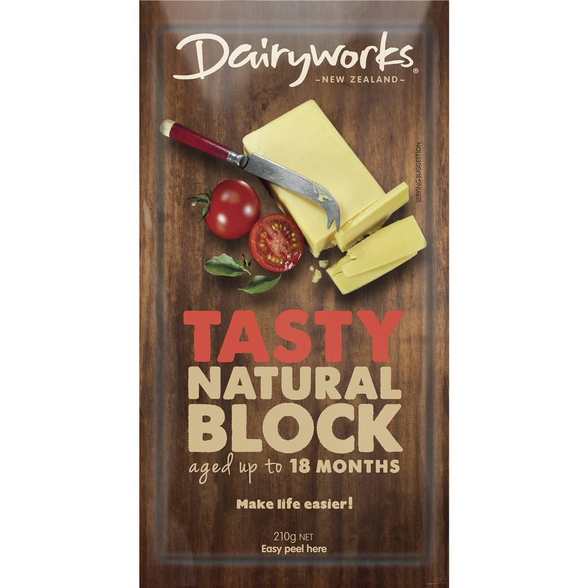 Dairyworks Tasty Block 210g Woolworths