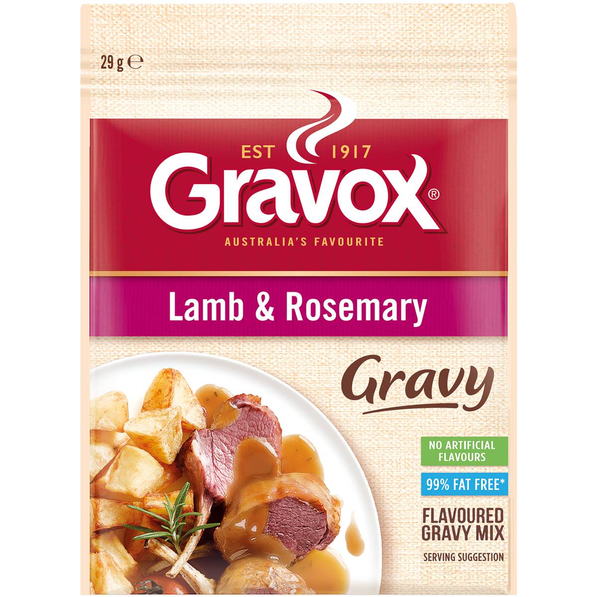 Gravox Lamb & Rosemary Gravy Mix 29g Woolworths
