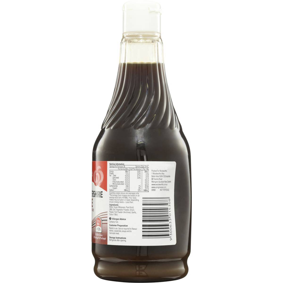Homebrand Sauce Worcestershire 500ml Woolworths