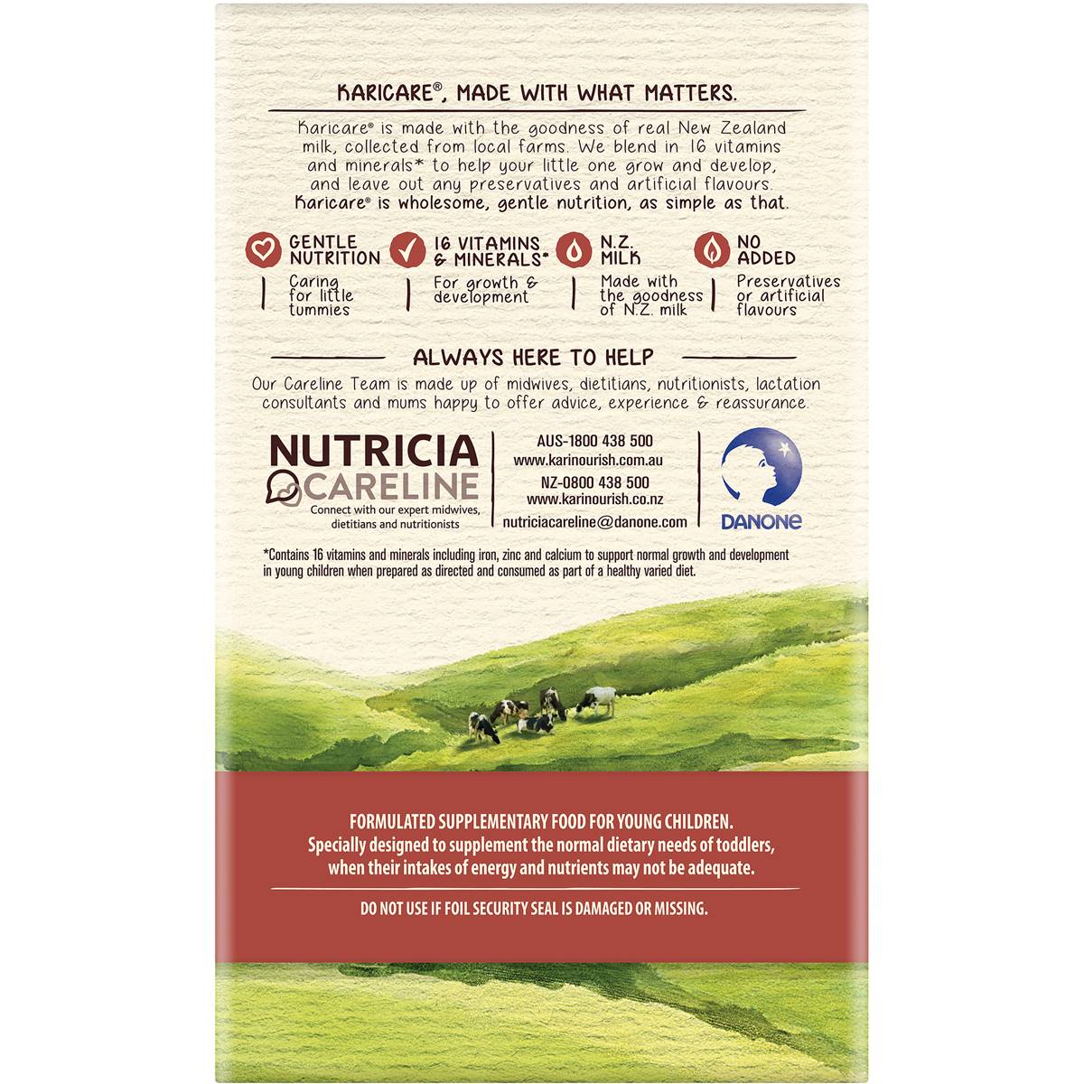 Karicare 3 Toddler Milk Drink Formula Sachets From 12+ Months 35.6g X4