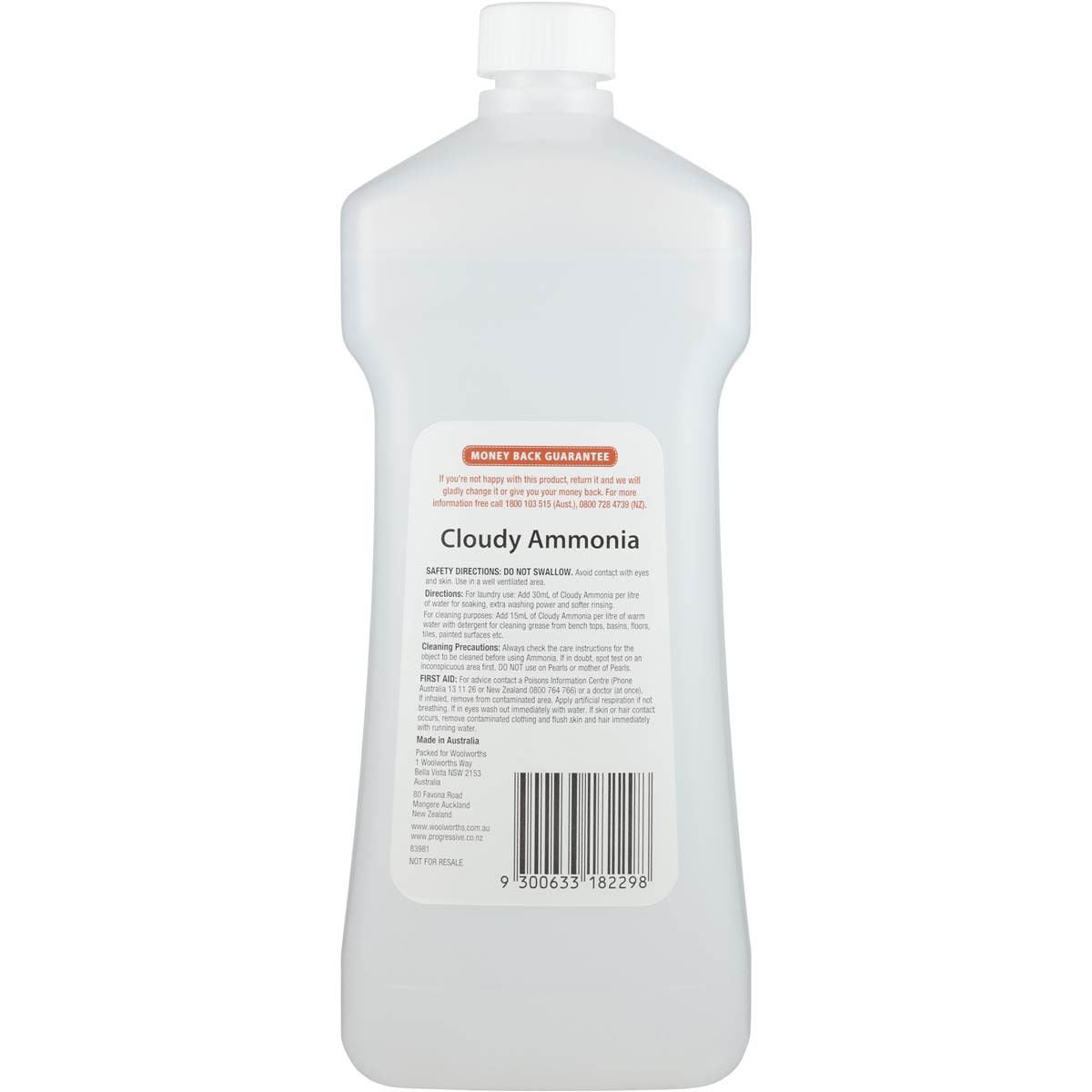 Essentials Bathroom Cleaner Ammonia 1l Woolworths